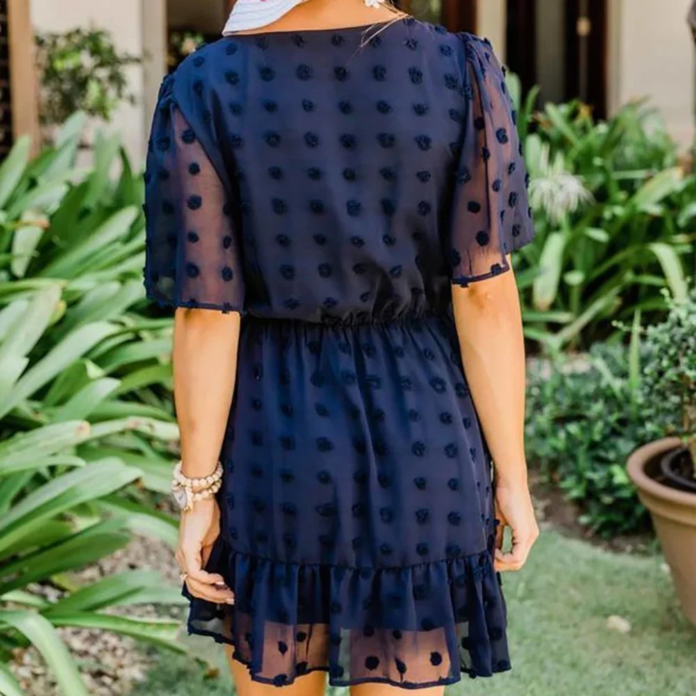 MINI Dress with Ruffles - Picture 4 of 7